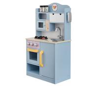 Teamson Kids Cocinita de Madera Florence - Cocina Infantil clásica microondas, Fregadero y Accesorios realistas para Juego Creativo y Educativo Desde 3 años