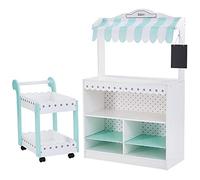 Teamson Kids - Mi Sueño Departamento de la panadería Soporte del postre - Blanco/mentaTD-13003A