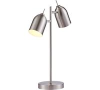 Teamson Lámpara de escritorio de metal gris ajustable