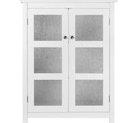 Teamson Mueble de baño independiente 2 estantes en madera, blanca, 86x68x34 cm