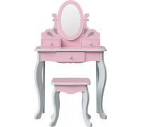 Fantasy Fields Teamson Kids 'Rapunzel' Tocador Rosa de Madera con Espejo y Taburete TD-12851A