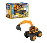 Teamsterz Excavadora JCB de 7 Pulgadas | Vehículos de Juego de construcción JCB | Juguetes para vehículos de construcción para Interiores, Exteriores y areneros | Figuras y vehículos de Juego para