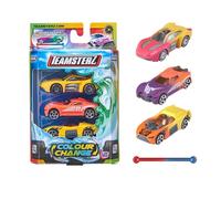 Teamsterz Juego de Coches con Cambio de Color de Street Machines | 3 Coches Que cambian de Color activados por Agua | Juguetes de Coche Ideales para el Agua y la Hora del baño | Figuras y vehículos