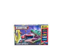 Teamsterz- Lanzadera looping cocodrilo, Pistas de Velocidad, Pista con 4 Coches, Juguetes, Multicolor, Producto Oficial (CyP Brands)