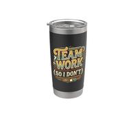 Teamwork So I Don't Anti-Social Employee Jokes |- Vaso térmico de acero inoxidable de doble pared