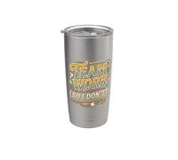 Teamwork So I Don't Anti-Social Employee Jokes |- Vaso térmico de acero inoxidable de doble pared