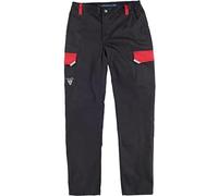 Teamwork Work Team Pantalón de Trabajo, Tejido Elástico, Detalles Reflectantes, Refuerzos en la Culera. Unisex Negro+Rojo S