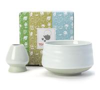 TEANAGOO Cuenco Japonés de Matcha Blanco Marfil, 510ML. MB-1 Cuenco de té Chawan Matcha, Cuenco de cerámica, Chawan, Accesorios ceremoniales tradicionales.…