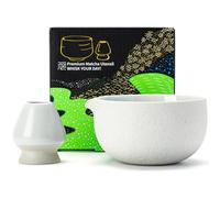 TEANAGOO Cuenco Te Matcha, con soporte para batidor, 510 ml. K13, Lt. Grey
