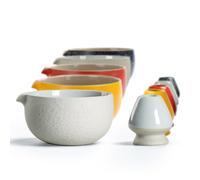 TEANAGOO Japanese Natural Rock Texture Matcha Chawan Pouring Spout with Whisk Rest 18 OZ K13 Lt Grey Matcha Tea Bowl Cer