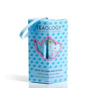 Teaology HAND AND LIP DUO WHITE TEA - Crema para manos y uñas de té blanco 75 ml + Tea Gloss Volume Lip Treatment 10 ml