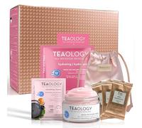 Teaology Hydrating Beauty Ritual - Crema Hydra de té de melocotón + máscara hialurónica de té de melocotón + máscara de ojos de té hialurónico