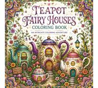 Teapot Fairy Houses Coloring Book: An Intricate Coloring Adventure for Fantasy Garden Art Lovers Featuring Fantasy Fairy Houses Coloring Pages for Adults and Teens