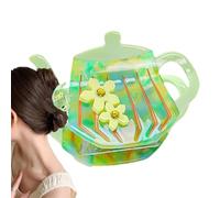 Teapot Hair Claw, Non-Slip Jaw Clips, Strong Grip Clips, Small Hair Claw, Hair Accessories Women, Clips For Long Hair, Teapot Design Clip, Girls Hair Accessories, Hair Claw Strong Grip, Jaw Clips For
