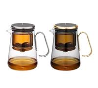 Teapot Magnetic Glass Teapot With Infusers, Elegant Tea Brewer With Handle, Ornament Tea Kettle For Tea Lover, 5,91 x 3,94 x 3,94 pulgadas Loose Tea Strainer For Blooming And Loose Leave Tea Leave Tea
