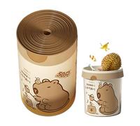 Tear-Free Drawstring Garbage Bags - Thickened And Tear-Resistant | Household Kitchen Garbage Bags With Handles | Large Capacity Waste Bin Liners, Leak-Proof Design