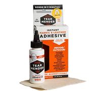 Tear Mender Kit adhesivo instantáneo para tela y cuero con parche para jeans, botella de 2 onzas, líquido, TM-3