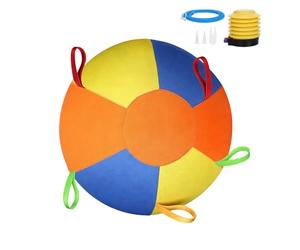Tear Resistant Herding Ball, Large Dog Play Toy, 11.5x7.2 Inches Balls with Inflatable Build, Calming Exercise Training Ball, Outdoor Toy with Bright Design, Puppy Play Equipment for Yard Pool