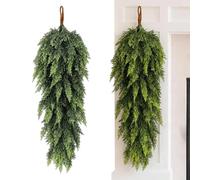 Teardrop Wreath - 2-Piece Christmas Green Festival Garland