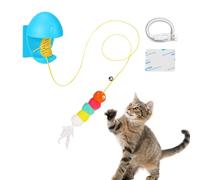 Teaser eléctrico - Animales aburridos e&ectric Teaśer & # 8217ight Up | Sonido, cuerda de juguete para gatos retraída automáticamente, para marco de puerta de pared, dormitorio, sala de estudio