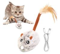Teaser Mice Toys For Cats - Realistic Toys For Kittens | Interactive Cat Mice Toy For Indoor Play | Engaging Kitten Toys For Active Playtime, Stimulating Toys For Kittens And Cats