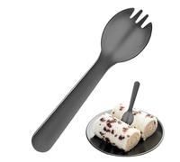 Teaspoons Cake Spork - Stainless Steel Dessert Spoon For Yogurt, Cake And Ice Cream For Pudding, Desserts And Daily Dining Tableware Use