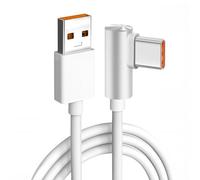 teasteam Cable USB C Xiaomi 120W 6A 1.8 M Tipo C Carga Rapida Turbo 90 Grados Cable Cargador para Xiaomi 14/13T/12X/12T/11T Pro/11 Lite/10T/Redmi Note 13/12/11/Mi 11/POCO X7/Pro/X6/Pro