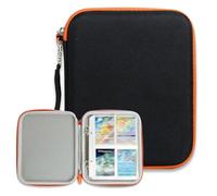Teasteam Estuche para tarjetas Yoto de hasta 80 tarjetas, suave y portátil, con carpeta con cremallera, correa de transporte, organizador de tarjetas para viajes, reproductor de 2.5 x 3.5 pulgadas y