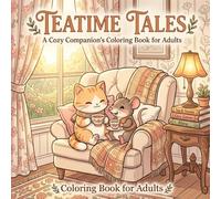 Teatime tales Cat and Rat: A Cozy and Relaxing Coloring Adventure
