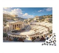 Teatro Antiguo al Aire Libre Puzzle de 1000 Piezas Papel para Adultos Arquitectura Histórica Puzzle para Toda la Familia Regalo Decorativo Relajación 38x26cm/1000pcs