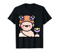Teatro de la festividad del Dios Griego del Vino Dionisio Camiseta gráfica económica, Hombre, Negro, L