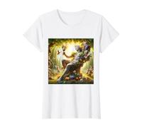 Teatro de la festividad del Dios Griego del Vino Dionisio Camiseta gráfica económica, Mujer, Blanco, L