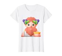 Teatro de la festividad del Dios Griego del Vino Dionisio Camiseta gráfica económica, Mujer, Blanco, XS