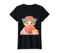Teatro de la festividad del Dios Griego del Vino Dionisio Camiseta gráfica económica, Mujer, Negro, M