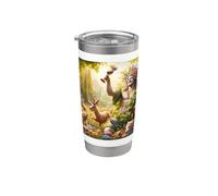 Teatro de la festividad del dios griego del vino Dionisio Vaso térmico de acero inoxidable de doble pared