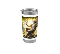 Teatro de la festividad del dios griego del vino Dionisio Vaso térmico de acero inoxidable de doble pared