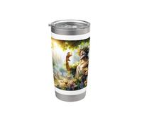 Teatro de la festividad del dios griego del vino Dionisio Vaso térmico de acero inoxidable de doble pared