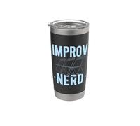 Teatro Drama Improv Nerd Cita Ensayo Audición Actor Vaso térmico de acero inoxidable de doble pared