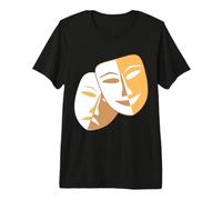 Teatro Drama Máscaras Comedia y Tragedia Camiseta Premium
