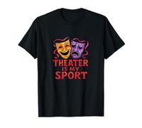 Teatro es mi Teatro Deportivo niños diversión Drama Club Arte Camiseta
