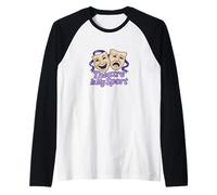 Teatro es mi Teatro Deportivo niños diversión Drama Club Arte Camiseta Manga Raglan