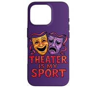 Teatro es mi Teatro Deportivo niños diversión Drama Club Arte Carcasa para iPhone 16 Pro