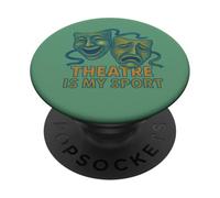 Teatro es mi Teatro Deportivo niños diversión Drama Club Arte PopSockets PopGrip Adhesivo