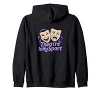 Teatro es mi Teatro Deportivo niños diversión Drama Club Arte Sudadera con Capucha