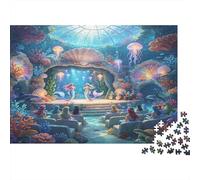 Teatro Submarino Fantasía Puzzle de 1000 Piezas Papel para Adultos Escenario Mágico Oceánico Relajación Familia Decoración Regalo 52x38cm/1000pcs