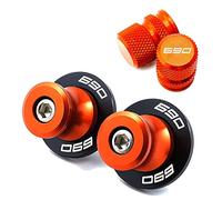 TEAUSA Ajuste for KTM 690 SMC Duke 690SMC SMC R 690duke 2009-2019 2020 2021 2022, Tapas de válvula de Motocicleta M10, carretes basculantes, Tornillos de Soporte Deslizante (Size : A Set-Orange)