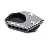 TEAUSA Ajuste for KYMCO Xtown x-Town 125 300 300i 125i, Accesorios for Motocicleta, Pata de Cabra, Soporte Lateral, Placa de Soporte de extensión, Almohadilla ampliadora (Color : Silver)