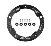 TEAUSA Cubierta protectora de polea de correa de transmisión apta for KYMCO AK550 AK 550 2017 2018 motocicleta CNC accesorios de aluminio (Color : Black)