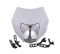 TEAUSA Faro delantero for motocicleta, faro delantero, Supermoto, carenado apto for KTM EXC EXCF SXF XC XCW XCF MX, faro delantero for moto de cross Enduro ( Color : KT15A White )