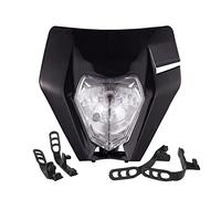 TEAUSA Faro delantero for motocicleta, faro delantero, Supermoto, carenado apto for KTM EXC EXCF SXF XC XCW XCF MX, faro delantero for moto de cross Enduro ( Color : KT17A Black )